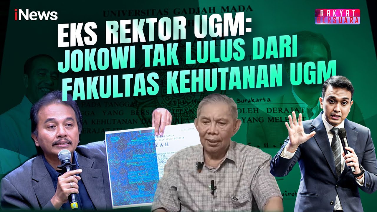 Roy Suryo Bocorkan Video Eks Rektor UGM, Sebut Jokowi Tidak Lulus dari UGM | Rakyat Bersuara | 16/07