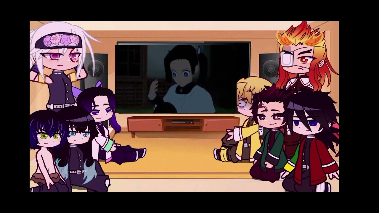 hashiras, tanjiro, zenitsu e inosuke reagindo a kanao e Aoi protegendo nezuko(leia descrição)