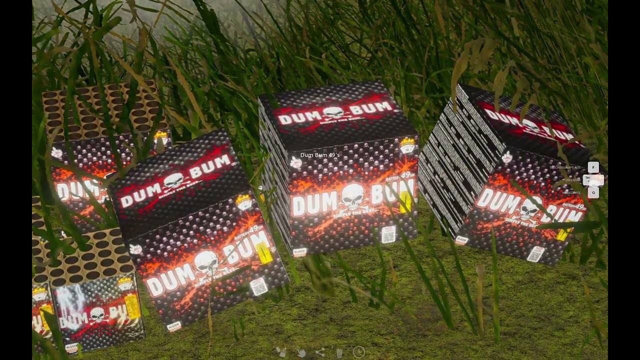Dum Bum Sortiment Testen in Fireworks Mania