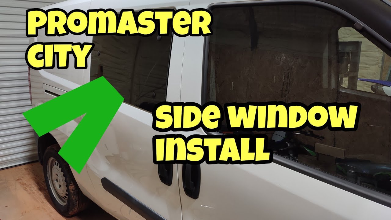 Ram Promaster city, panel van to window van. Sliding door pop out window installation.