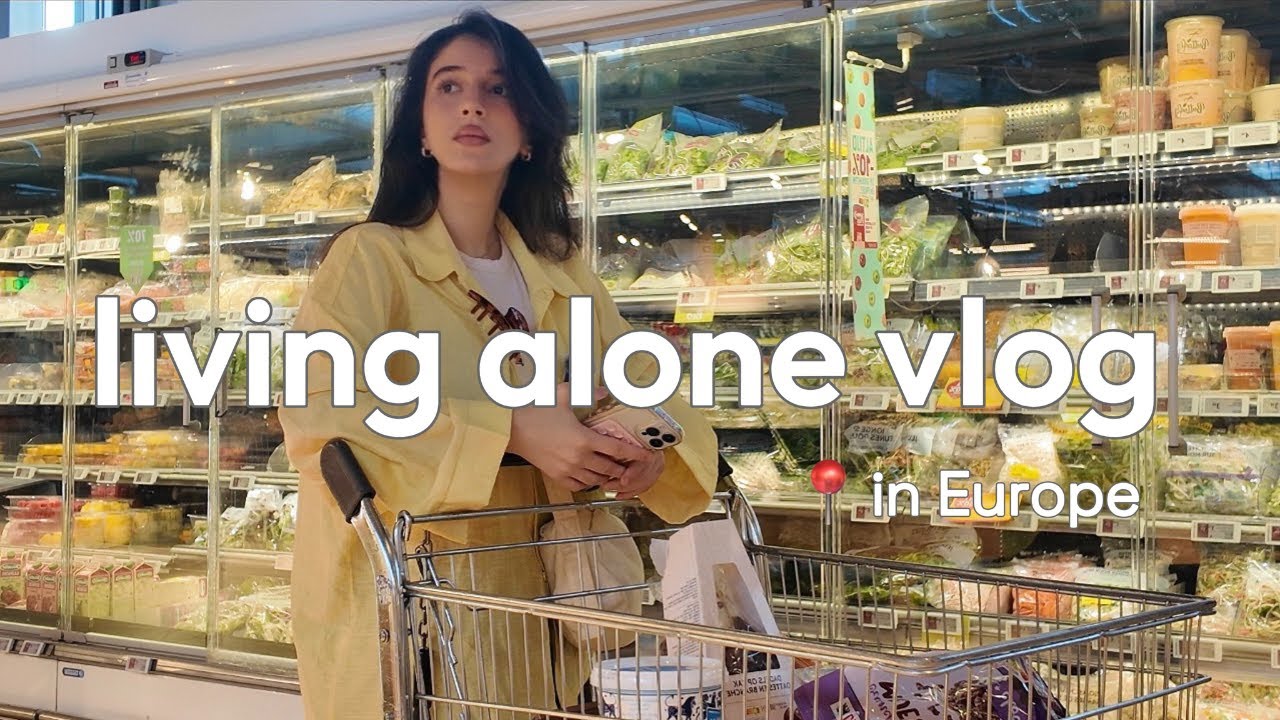 Living Alone Vlog in Europe | Grocery Restock, Home-Cooking & Productive Days