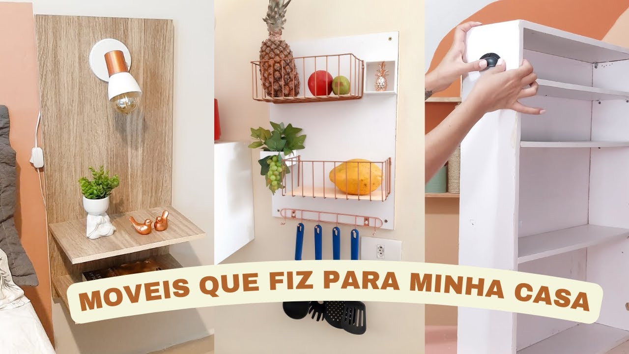 8 moveis que fiz usando sobra de madeira de guarda roupa velho! DECORAÇÃO BAIXO CUSTO