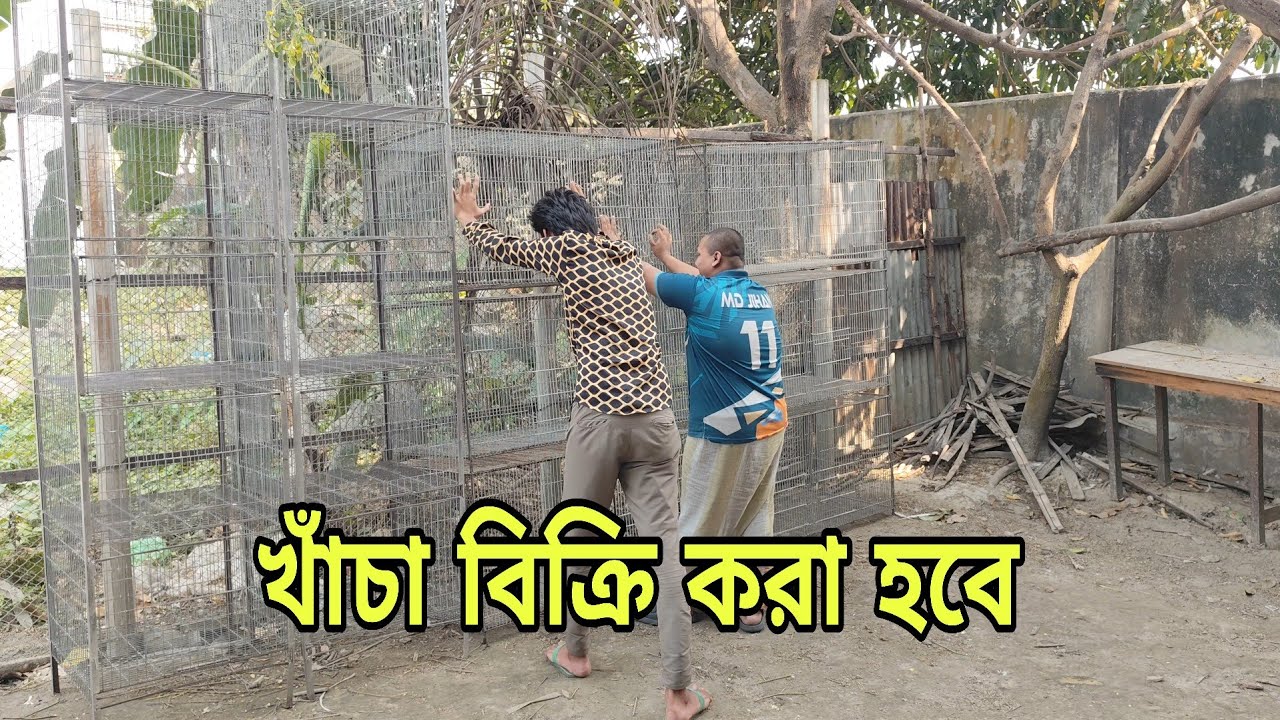সব গুলো কবুতর ও পাখির  খাঁচা বিক্রি করা হবে 