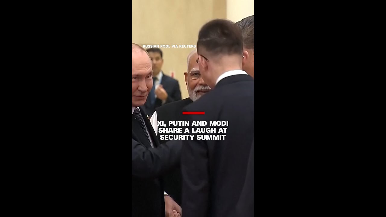 Xi, Putin and Modi share a laugh at security summit