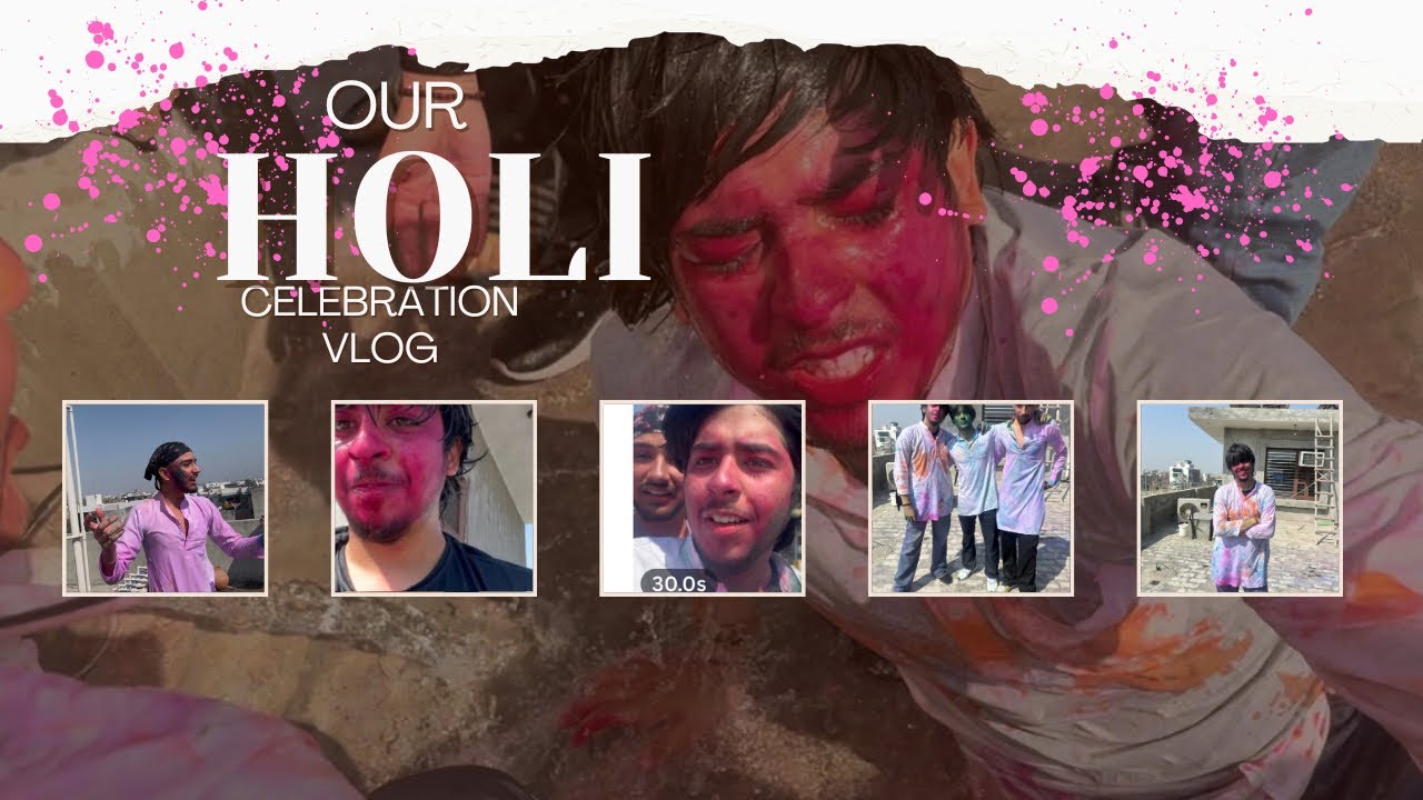 Holi celebration ❤️⚡️(KHATARNAK MAHOL)