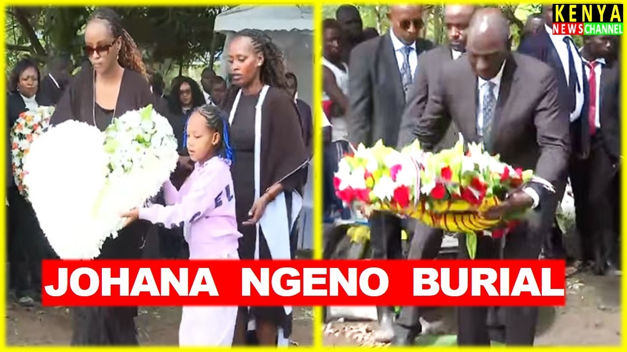 Emotional Moment as Family and Ruto lay Wreaths at Johana Ngeno grave during Burial in Emurua Dikirr