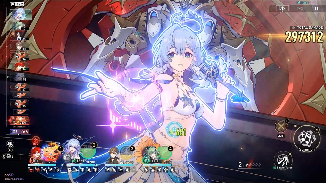 HSR 4.5 Beta V1 | E0S1 Summer Robin with Himeko Nova (Featuring E2 Welt) | AA Knight Cocolia 0 cycle