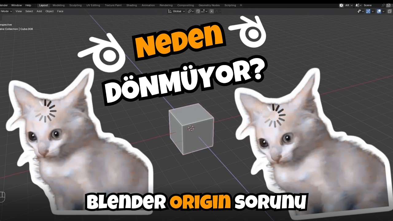 Origin Nedir? Neden önemlidir?  #blendertutorial #blenderorigin
