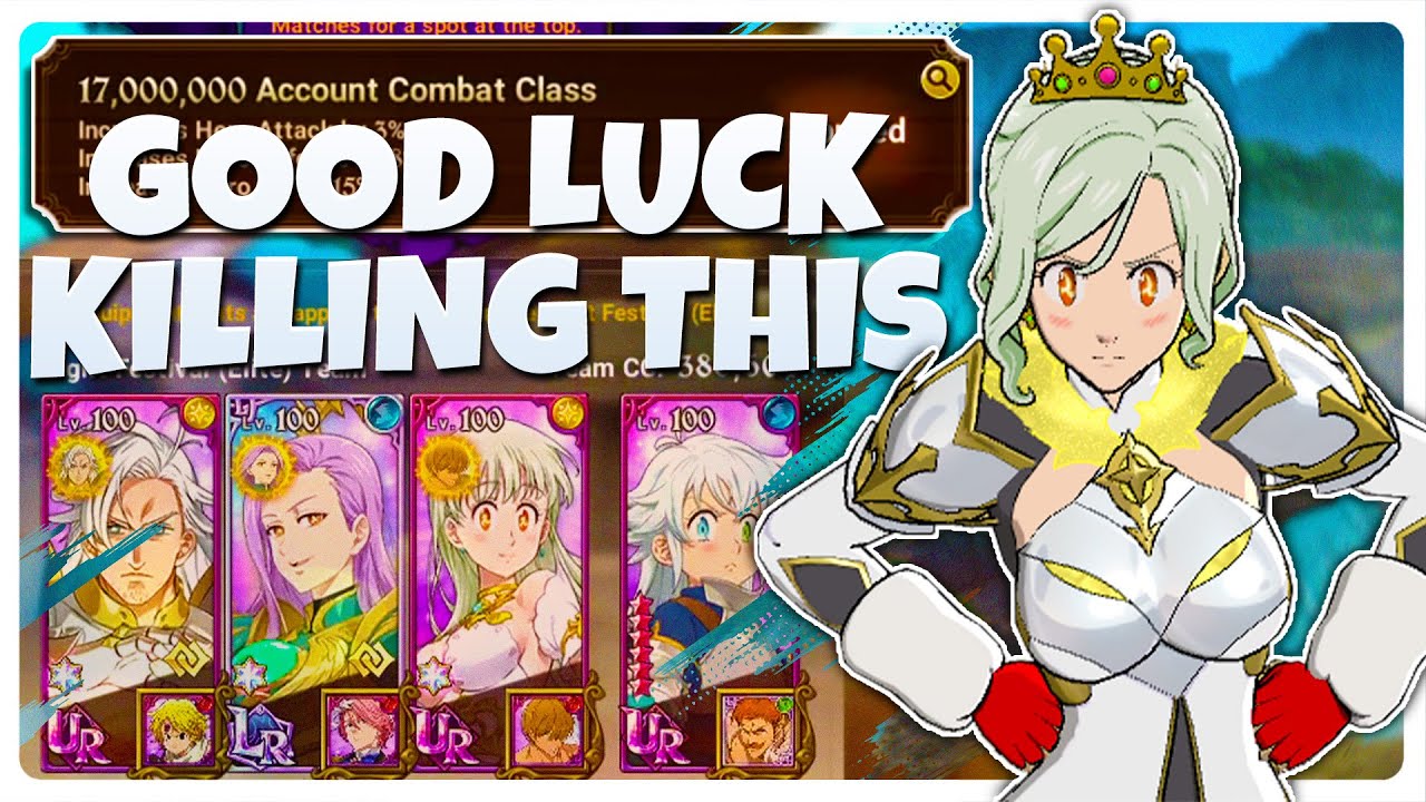 FULL True Awakened Goddess Team is Unkillable! SO MUCH DAMAGE REDUCTION! | 7DS Grand Cross