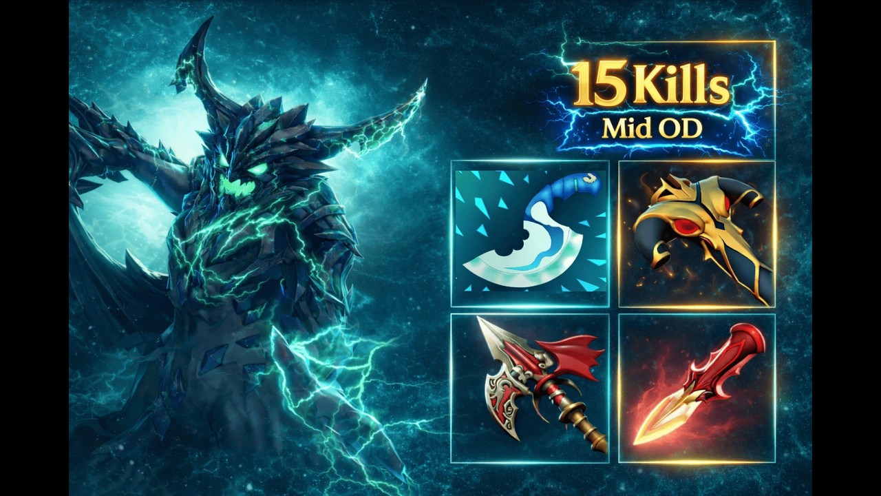 15 Kills Outworld Destroyer !! Dota 2 Mid OD Gameplay
