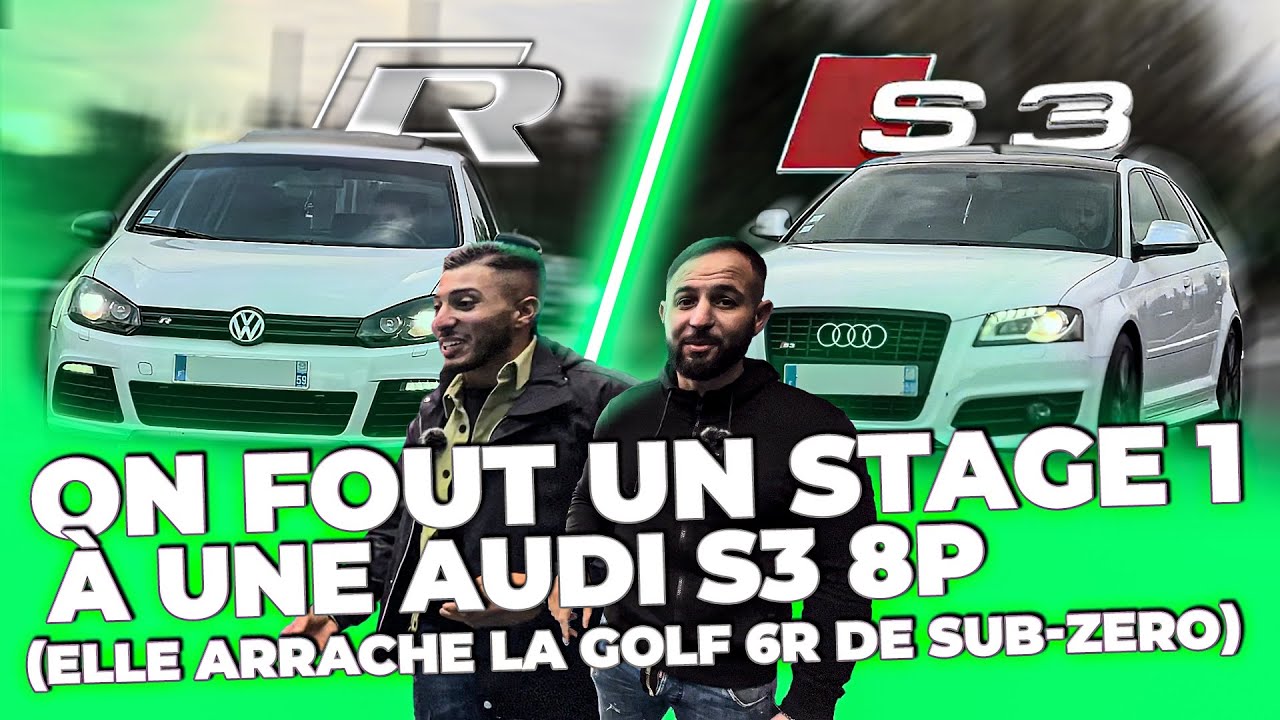 On fout un stage 1 à une AUDI S3 8P (Elle arrache la GOLF 6R de SUB-ZERO)