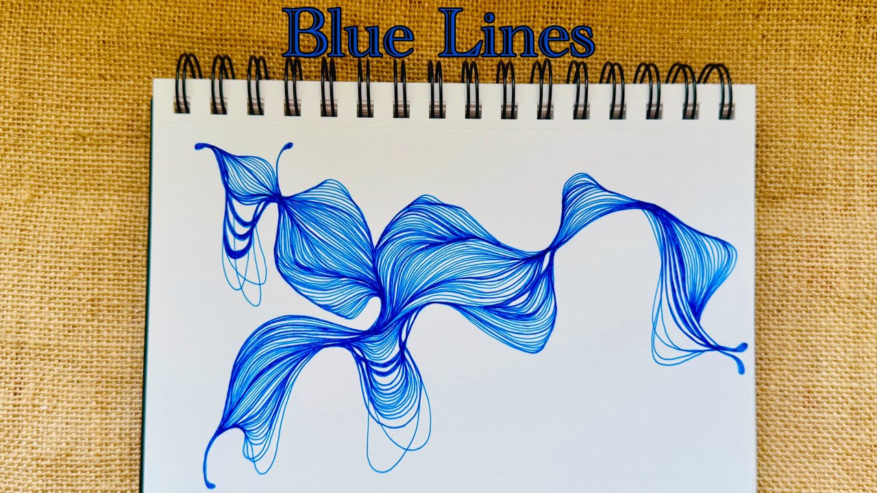 🔵When Each Blue Line is a breath, drawn slowly 🔵@_lazybliss_ 