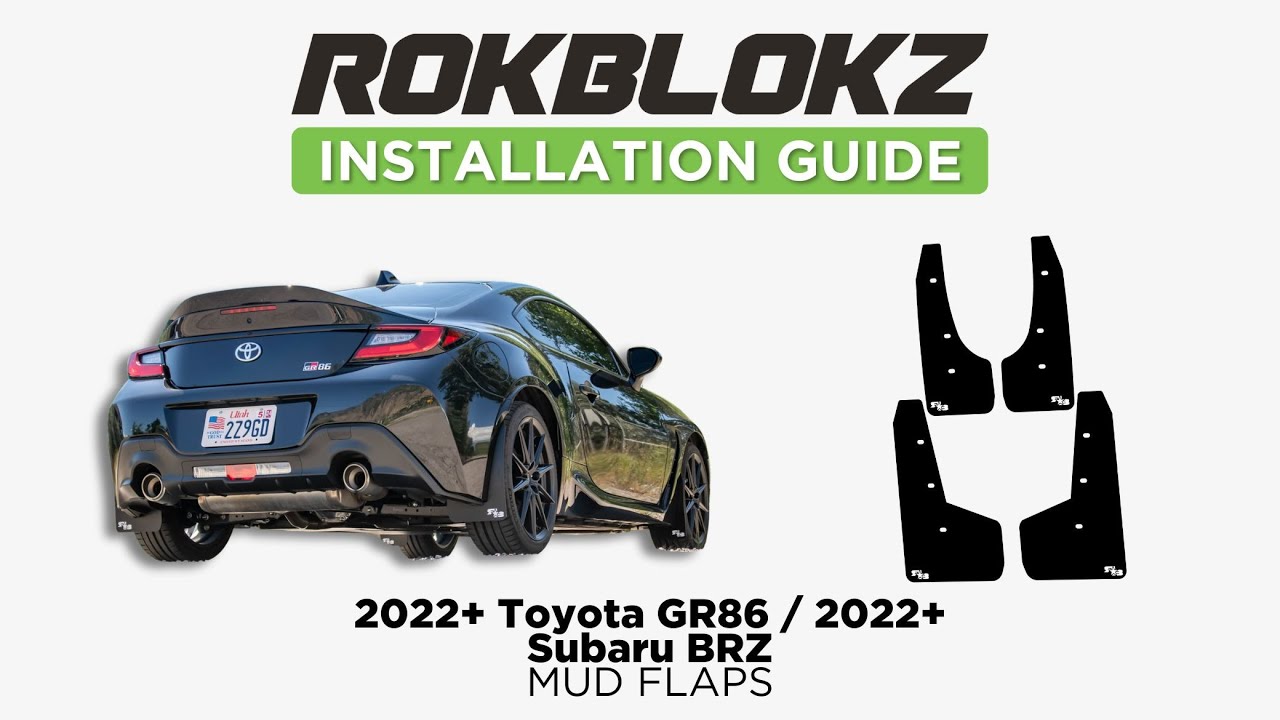 2022+ Toyota GR86: How to install the Rokblokz Splash Guards and Rally Style Mud Flaps