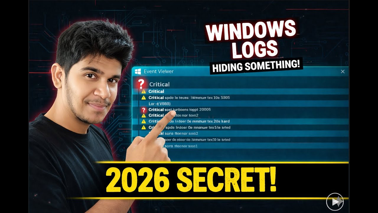 Your Windows Logs are HIDING something (Event Viewer 2026 Secret) 🕵️‍♂️💻