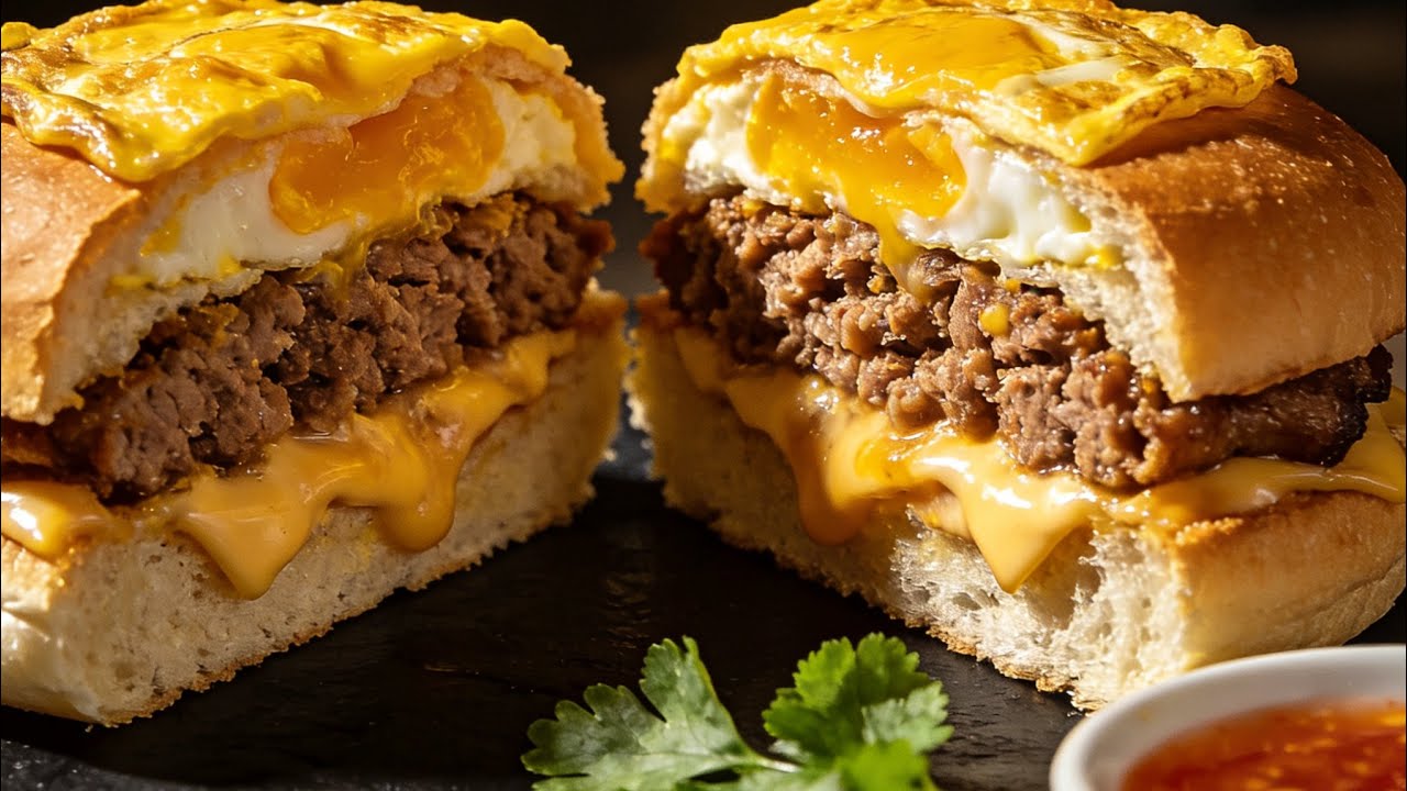 ❇️中國美食-Egg and Meat Burger