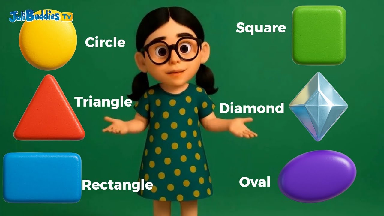The Shape Song | Learn Shapes for Kids | Circle, Triangle, Square, and More! | Julibuddies TV