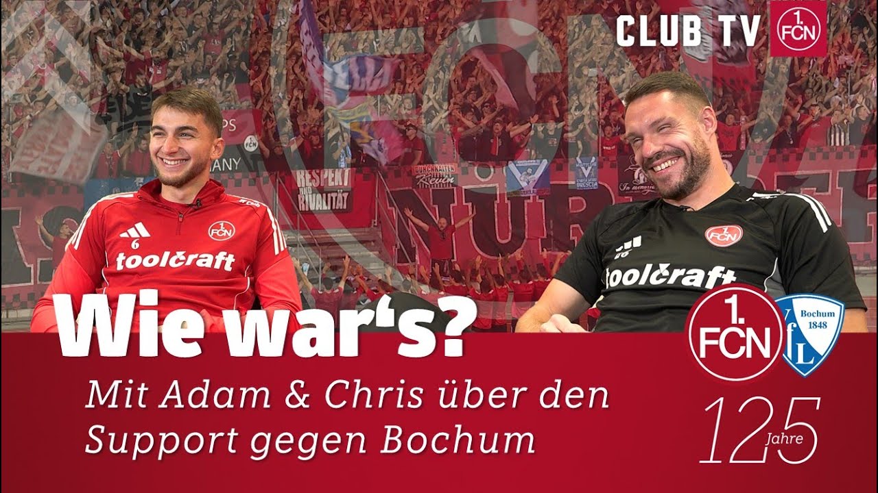 DANKE f&uuml;r euren SUPPORT ❤️🖤 | Adam & Chris nach dem Heimsieg | 1. FC N&uuml;rnberg