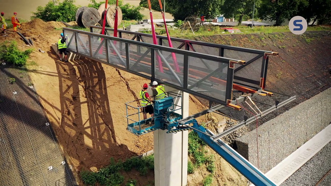 Elektrizace trati Brno - Zast&aacute;vka u Brna, stav k z&aacute;ř&iacute; 2021