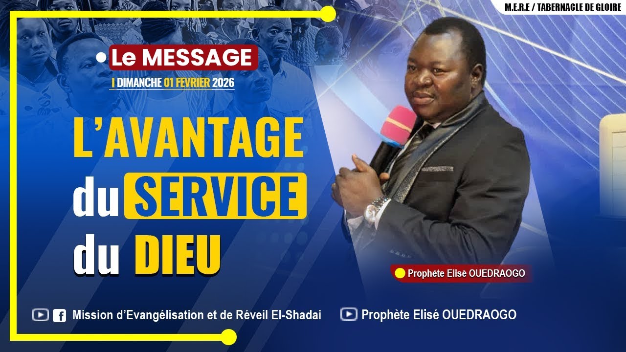 𝗟’𝗮𝘃𝗮𝗻𝘁𝗮𝗴𝗲 𝗱𝘂 𝘀𝗲𝗿𝘃𝗶𝗰𝗲 𝗱𝗲 𝗗𝗶𝗲𝘂 𝗹 𝗣𝗿𝗼𝗽𝗵è𝘁𝗲 𝗘𝗹𝗶𝘀é 𝗢𝗨𝗘𝗗𝗥𝗔𝗢𝗚𝗢