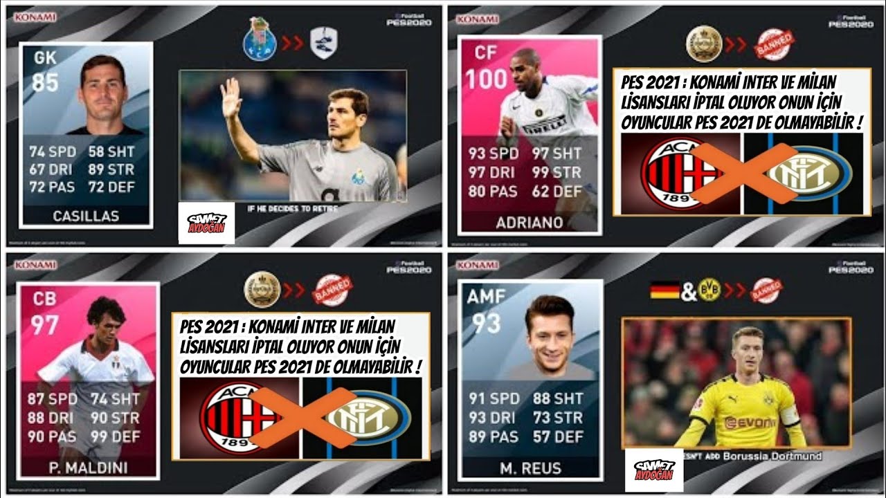 PES 2021 MOBİLE DE SİLİNECEK EFSANELER - OYUNCULAR ! ADRIANO-CASILLAS-DAVID SİLVA ! (OFFICIAL)