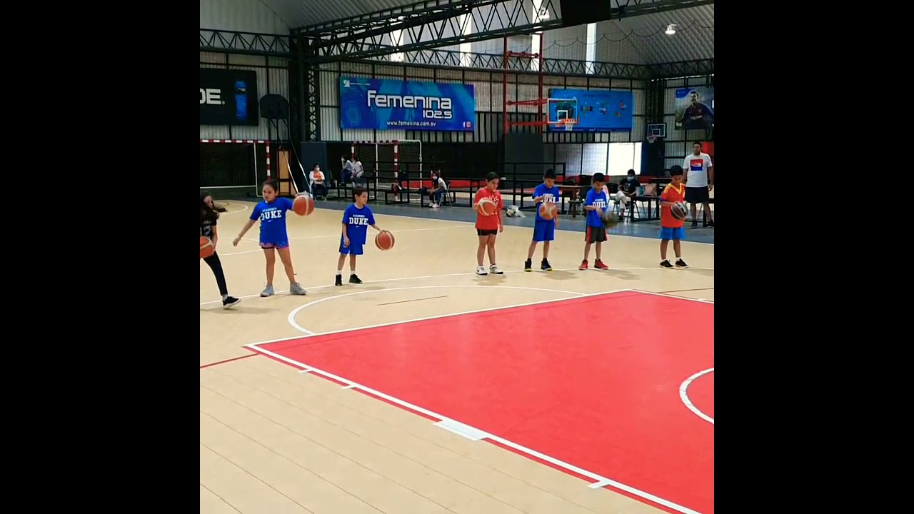 BALONCESTO FORMATIVO 6 a 10 a&ntilde;os ACADEMIA DE BALONCESTO DUKE Ejercicio # 4