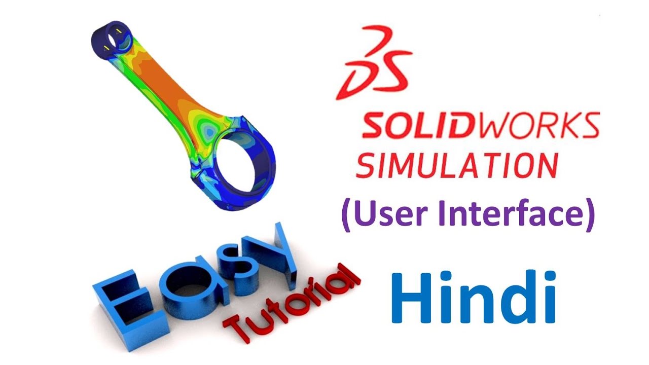 SolidWorks Simulation Tutorial in HINDI (User Interface)