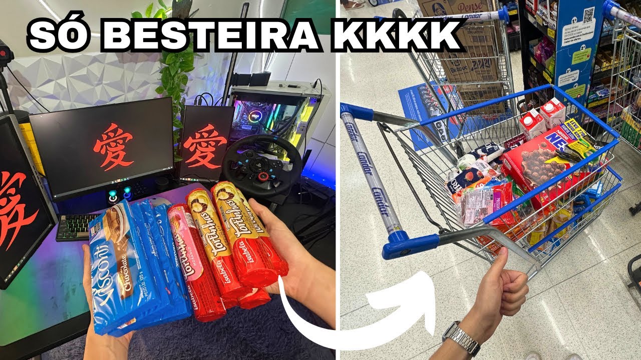 Um Gamer indo no Mercado Morando Sozinho V