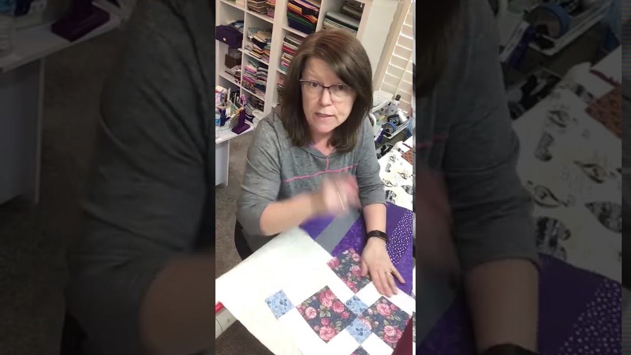 Piecing a quilt on your longarm, scrappy style.