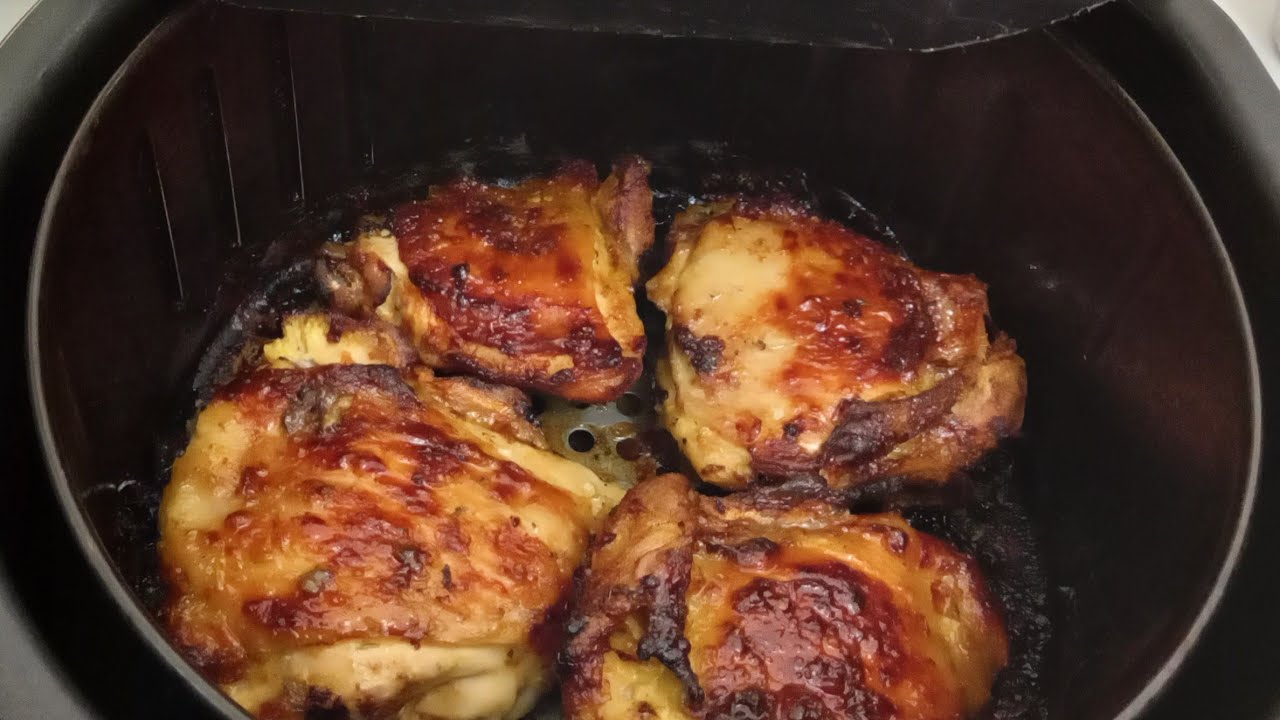 SOBRECOXA DE FRANGO COM MAIONESE ASSADO NA AIRFRYER