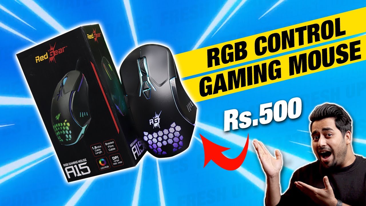 BEST RGB Gaming Mouse Under 500 in INDIA 2021 - Redgear A15 Gaming Mouse Unboxing and Review 2021 🔥