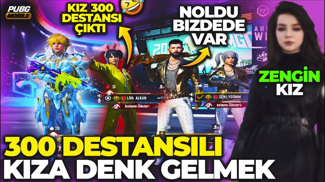 BENİMLE DALGA GEÇEN KIZIN HESABINDA 500 DESTANSI ÇIKTI / PUBG MOBİLE