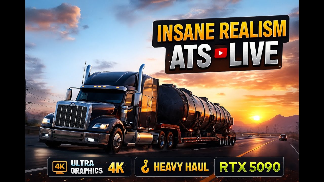 INSANE REALISM ATS LIVE 🚛 Ultra Graphics, Heavy Haul & Cinematic Driving (RTX 5090)