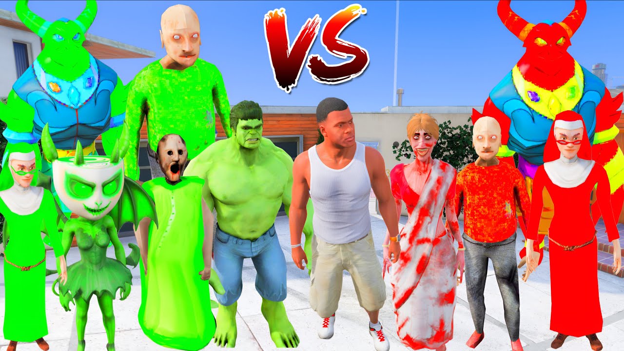 Franklin Playing Hide And Seek With Green Gang Vs Red Gang In Gta 5 | Gta V Gameplay
