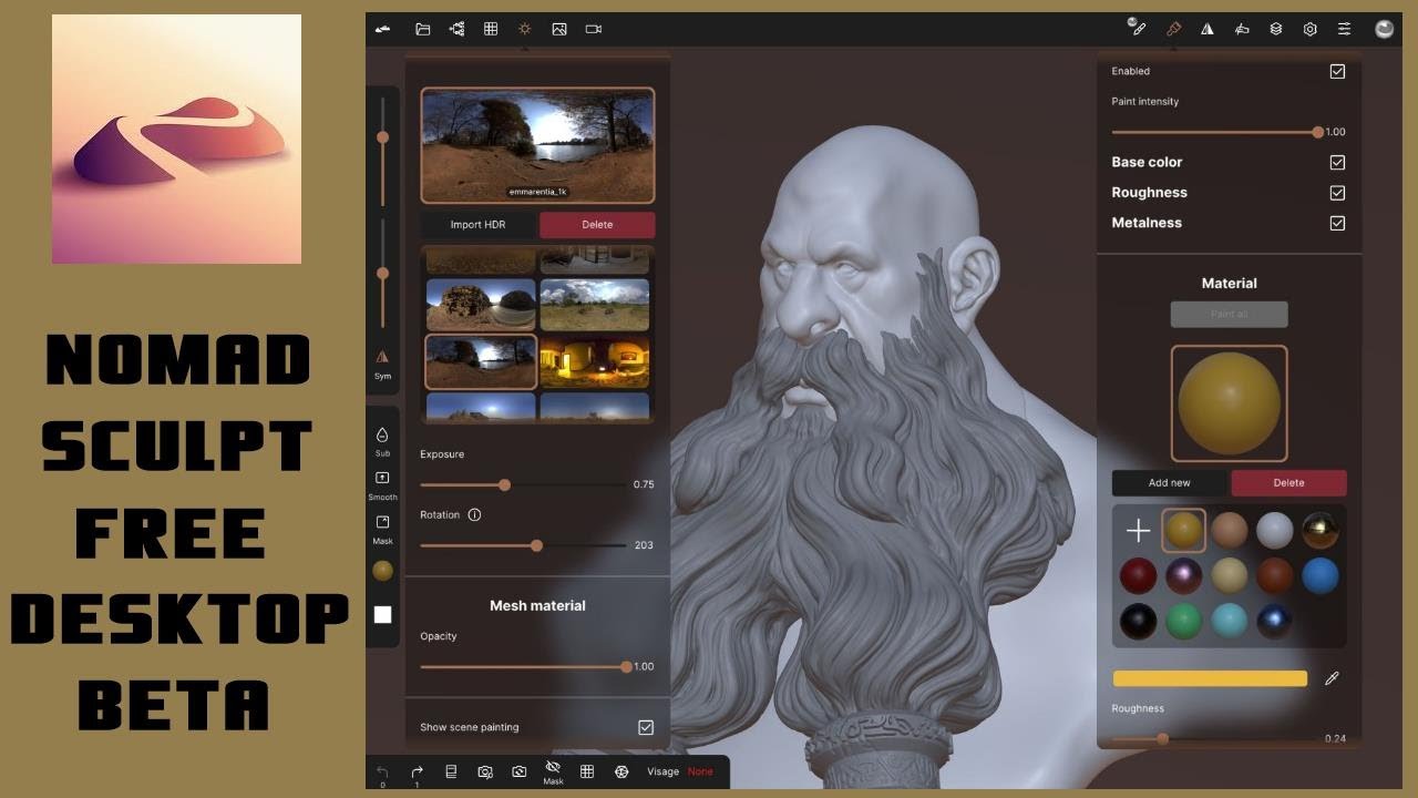 Nomad Sculpt Desktop Free Beta