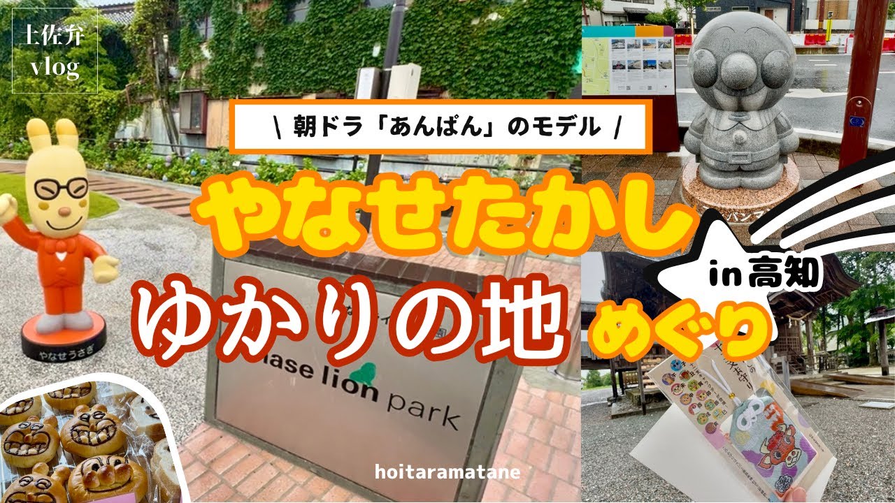 【土佐弁帰省Vlog 】#2 朝ドラ「あんぱん」モデル・やなせたかしの故郷めぐり！南国市＆香美市をぶらり旅