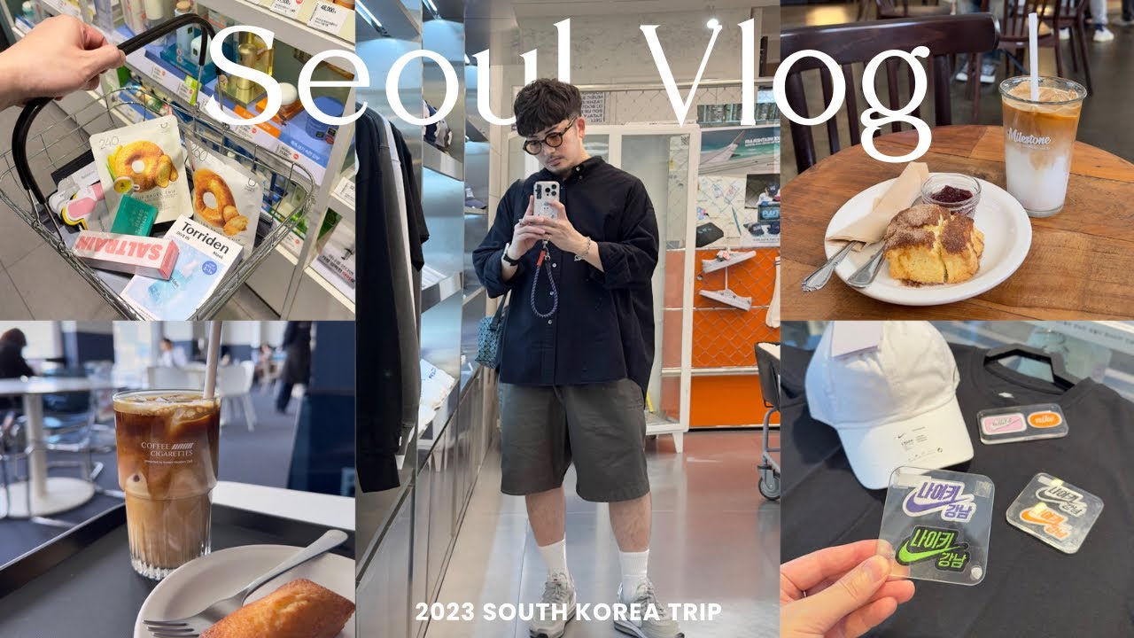 【Vlog】韓国旅行 4泊5日 | ソウルで男1人旅 | カフェ巡りとショッピング | 明洞・江南・カロスキル【Seoul / 前編】ENG SUB