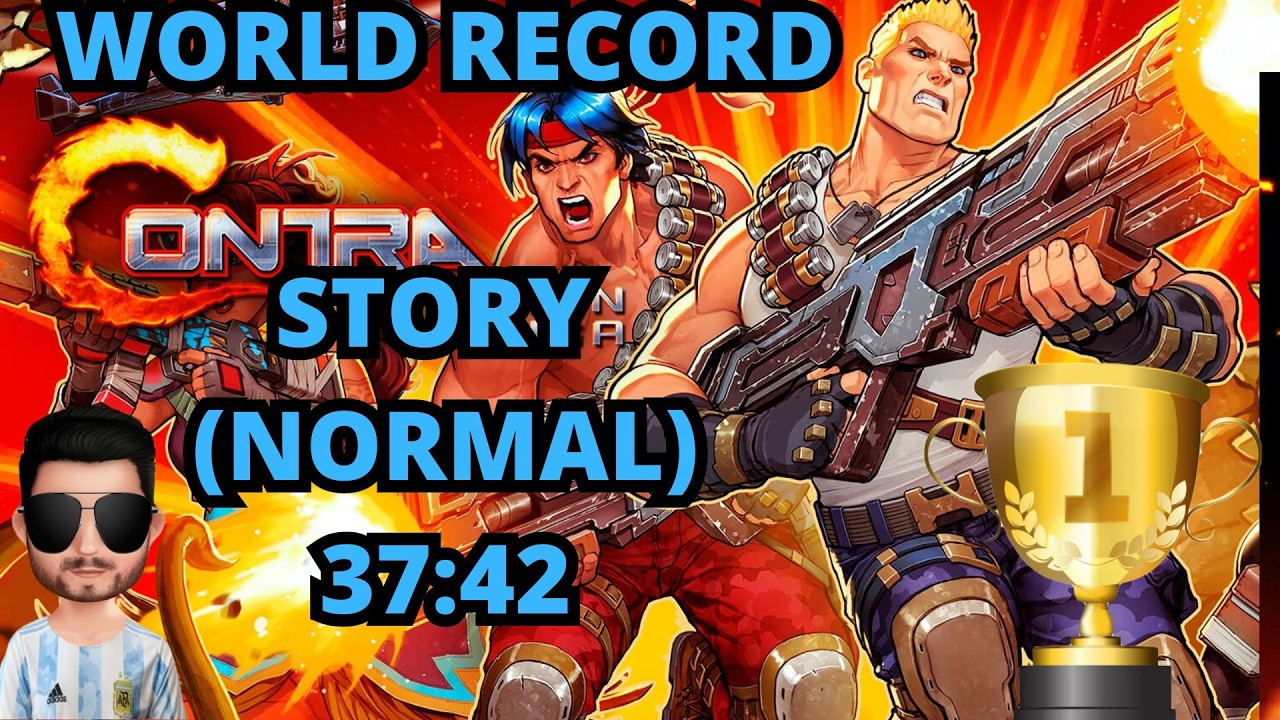 WR- Contra Operation Galuga Story (Normal) Any% 37:42 Récord Mundial - Speedrun