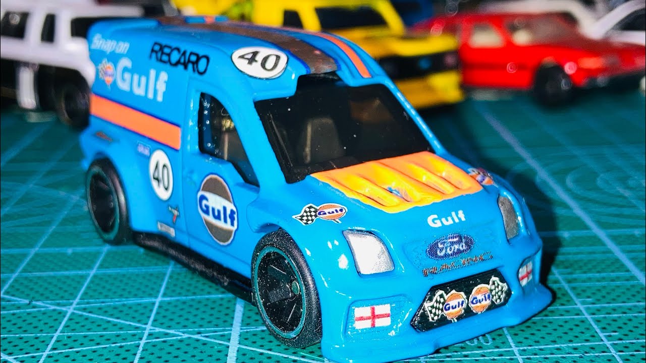 Ford Transit Connect Custom Van! Gulf Oils 1:64 Hot Wheels.Check Out My Other Videos Thanks 😊 
