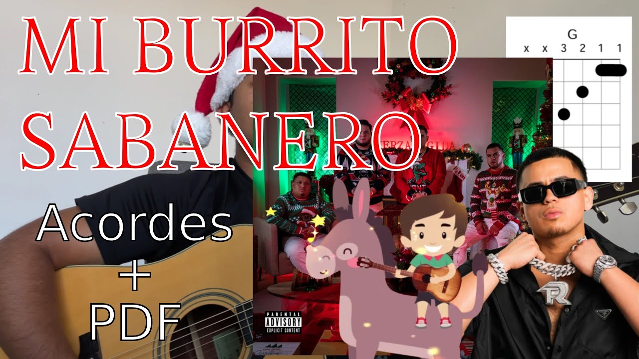 Mi Burrito Sabanero - Fuerza Regida | Tutorial | Guitarra | Acordes
