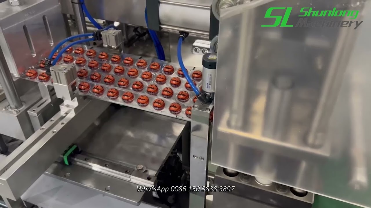 Halloween Ball Shape Gummy Packaging Machine, Eyeball Gummy Blister Packaging Machine