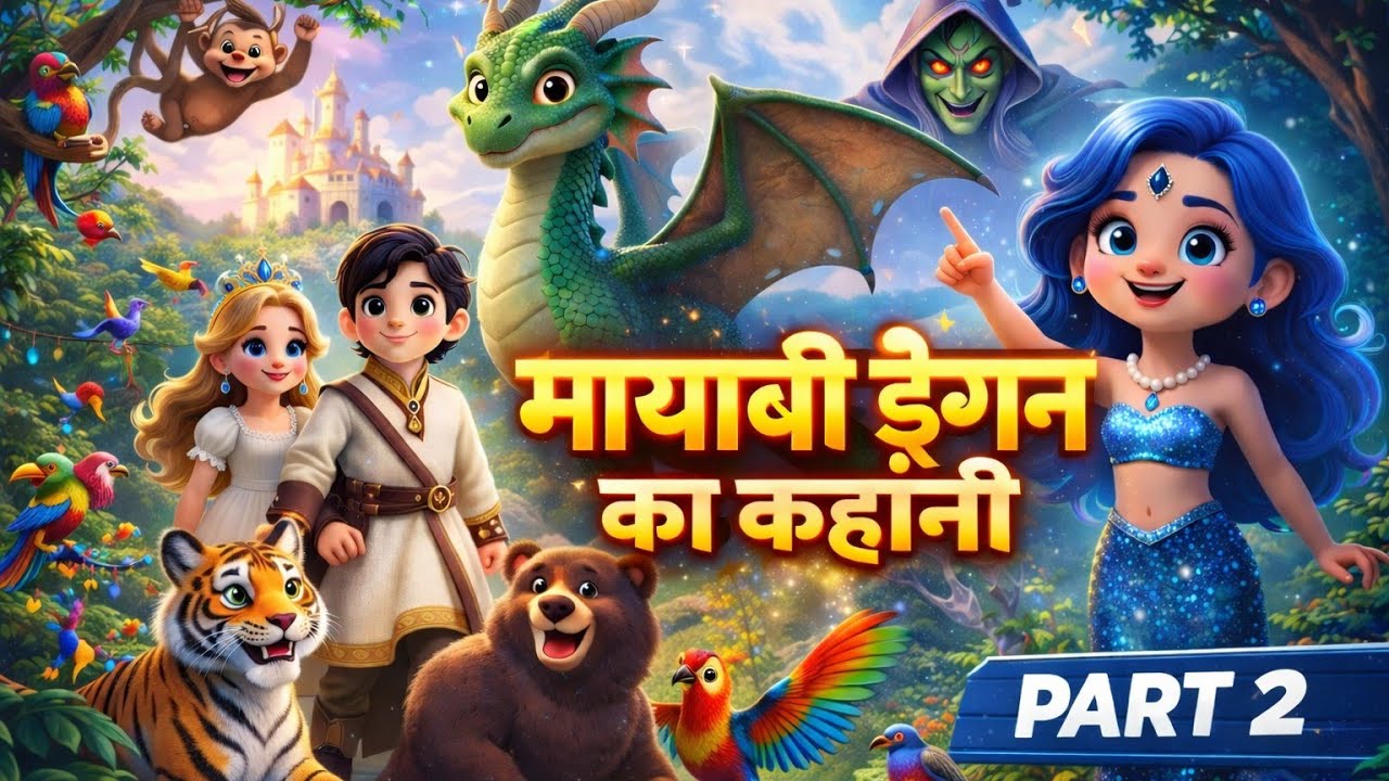 “मायावी ड्रैगन की कहानी | भाग 2 🎬#viralvideo #subscribe #cartoon 
