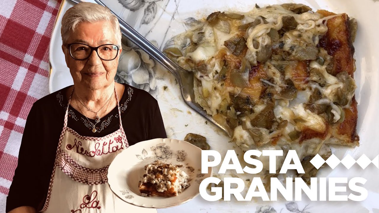 Nicoletta makes artichoke lasagna from Sardinia! | Pasta Grannies