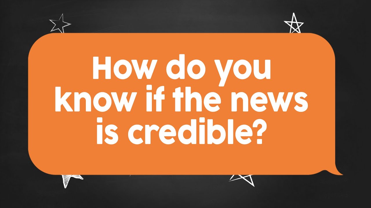 Write To Us: How do you know if the news is credible?