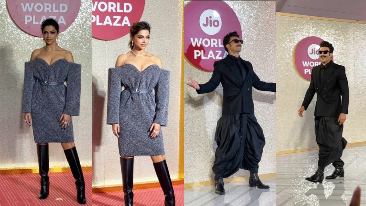 When Ranveer Singh Deepika Padukone At Jio World Plaza Opening ceremony in Mumbai