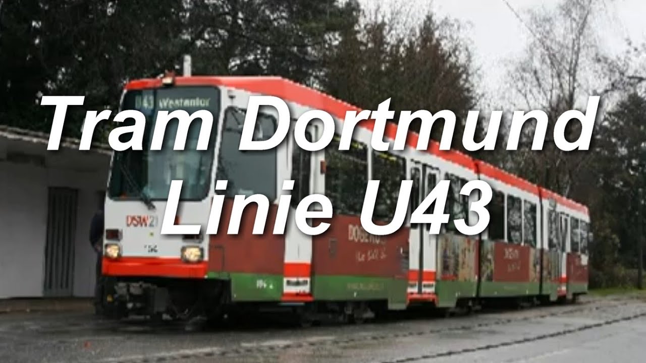 [Video] Stadtbahnlinie U43 (Teilstrecke) | Dortmund, Kampstraße - Dortmund, In den Börten | 2011