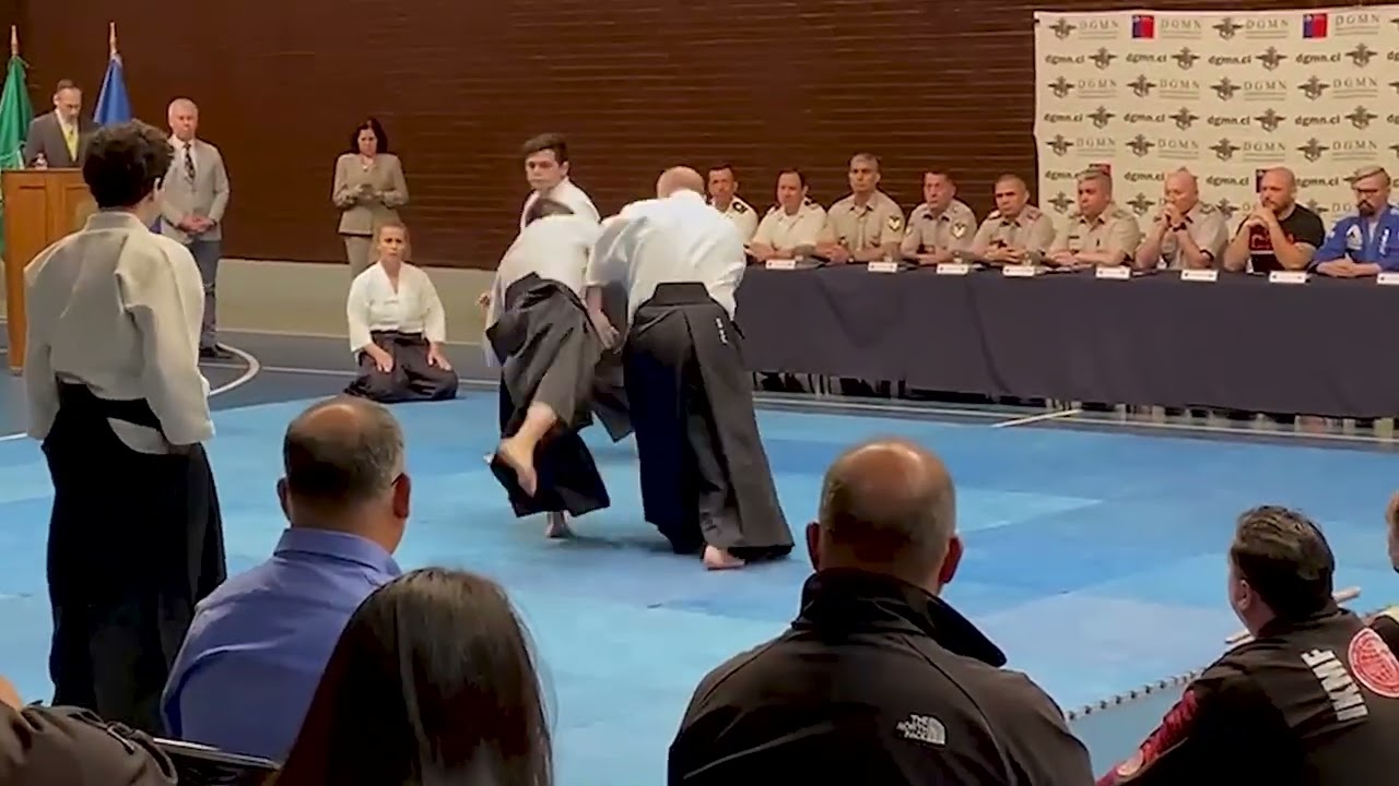 Demostraci&oacute;n realizada por Aikikai-Chile representando a FEDENACHAA ante la DGMN