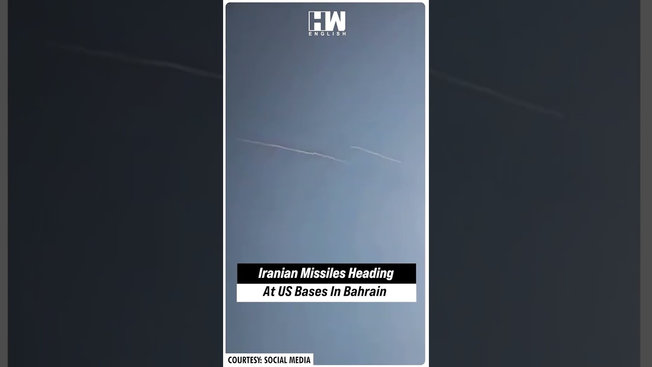 #Shorts |  Iranian Missiles Heading At US Bases In Bahrain | Donald Trump | Israel | America | USA