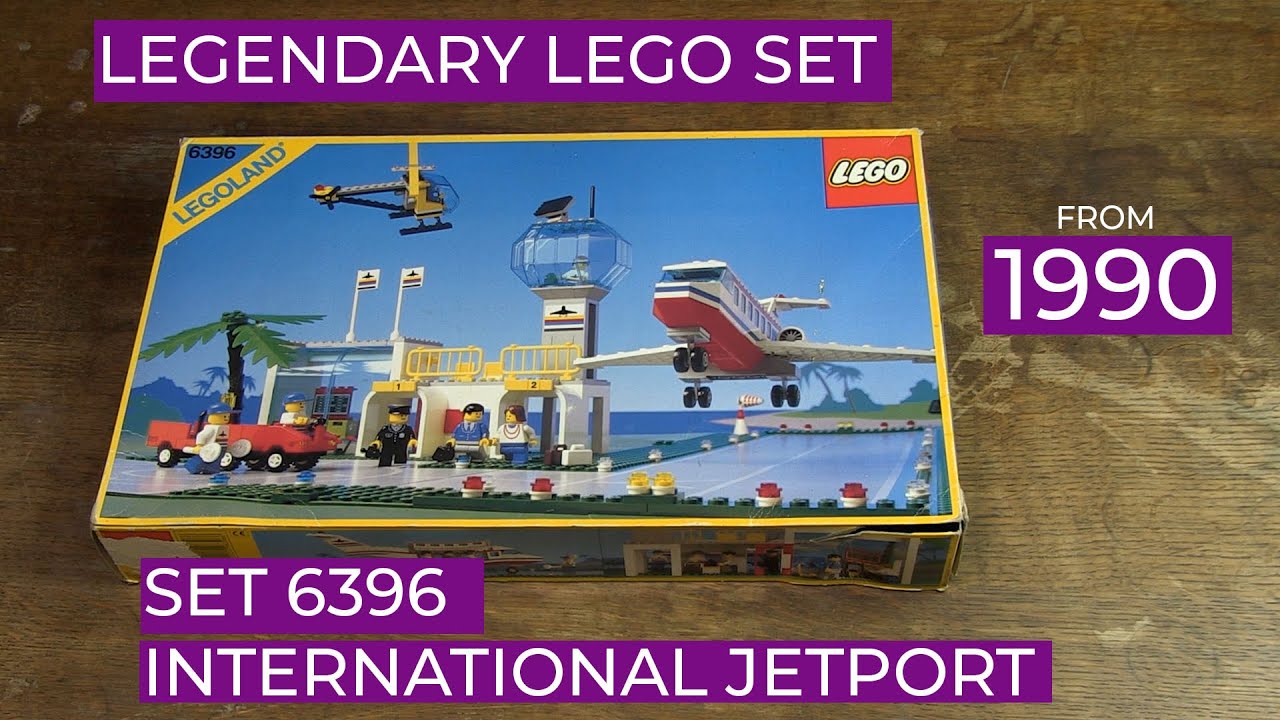 Обзор, сборка и распаковка набора LEGO 6396 «Международный реактивный порт» 1990 года! #lego #leg...