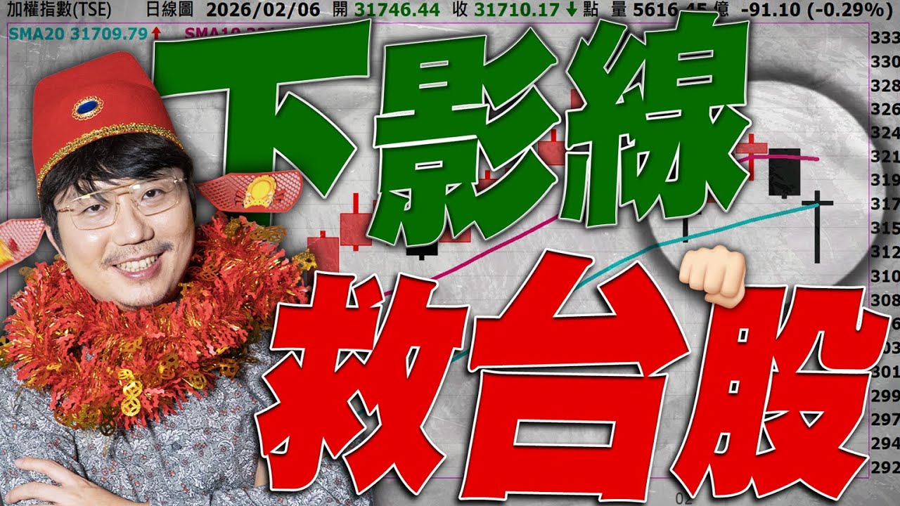 台積電要賣嗎？下影線救台股？2026/02/06【老王不只三分鐘】