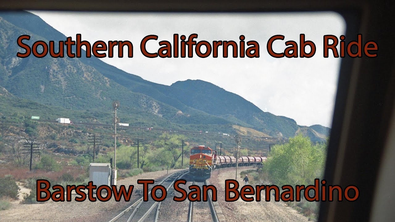 Southern California Cab Ride-1999 Amtrak Southwest Chief-Part 3 Barstow to San Bernardino